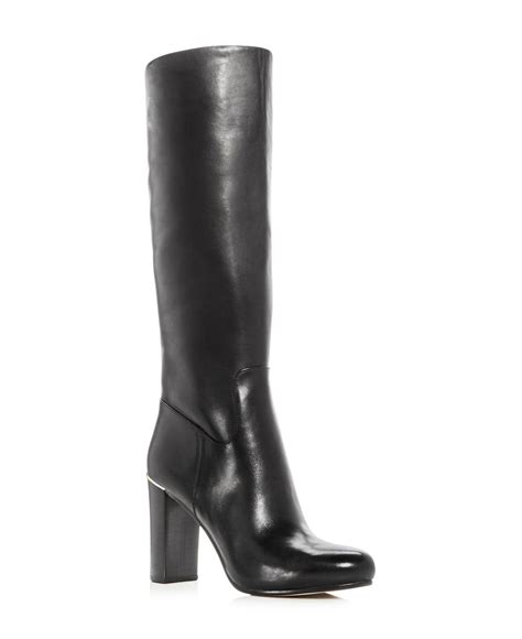 michael kors high hell chrome shoes|michael kors high heels boots.